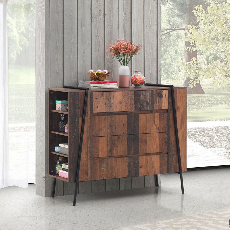 Brannan 120cm W 4 - Drawer Chest of Drawers