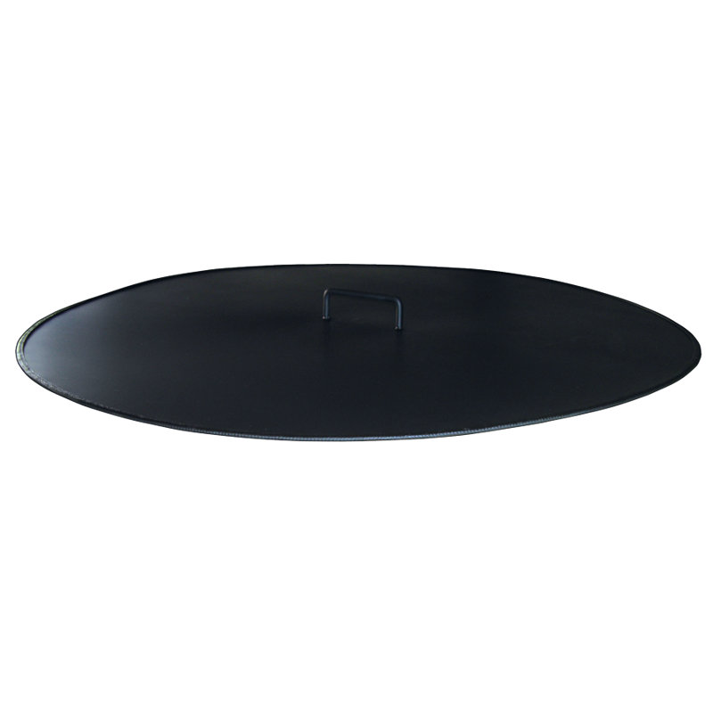 Round Stainless Steel Fire Pit Lid, 2" H x 32" W x 32" D