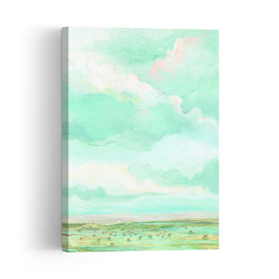 Reproduction d'art mural paysage abstrait contemporain fantaisiste The Ninety-Nine