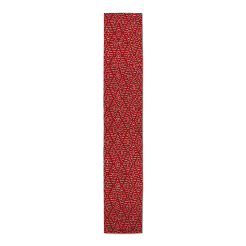 Chemin de table Collynn, 72 po x 16 po, Rouge