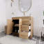Maplesville Single Bathroom Vanity with Acrylic Top-678629529