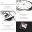 Horloge murale minimaliste moderne 30 pouces pour salon - élégante horloge décorative silencieuse sans finition