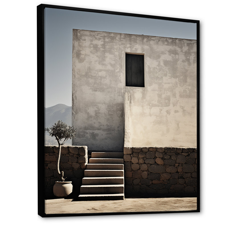 Monuments, minimalisme, photographie de paysage I, Cadre flottant noir, H 40 po x l 30 po x P 1,5 po