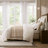 3 Pieces Duvet Cover Set,White+Beige-130474462