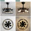 51CM 7 - Blade Caged Ceiling Fan With Remote Control And Light Kit Included