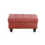 Repose-pieds modulaire avec rangement caché (rouge)