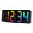 Gradient Digital Electric Tabletop Clock with Alarm Black