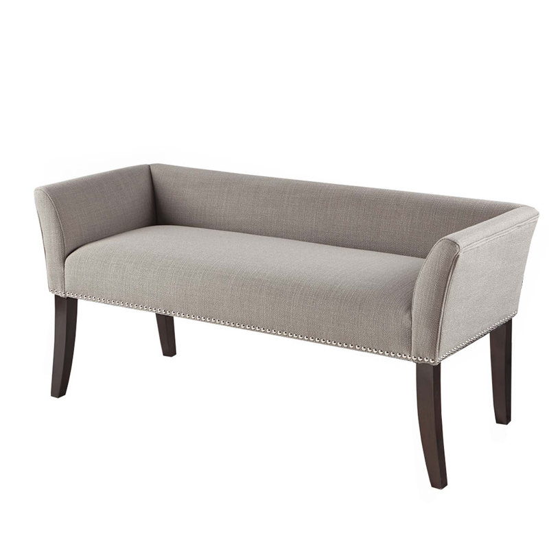 Dalice Upholstered Bench, Blue, Black