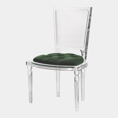 Marilyn Acrylic Side Chair-Black