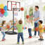 Panier de basketball portatif à hauteur réglable de 4,82 à 8,53 pi avec panneau arrière en PC, roues et base stable pour les jeunes