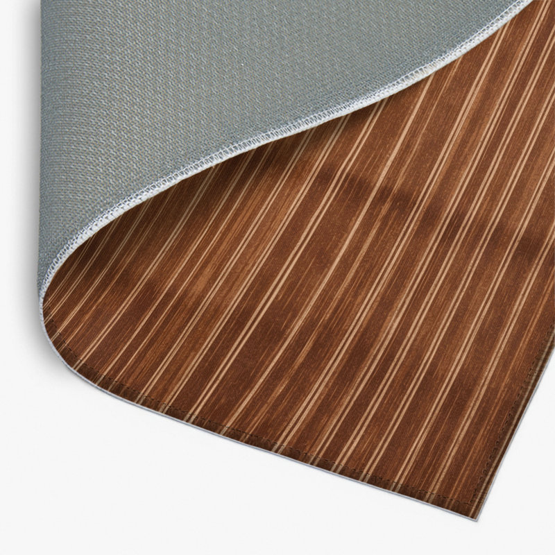 Tapis intérieur / extérieur brun HorizontalStripes, Rectangulaire 2 pi x 3 pi