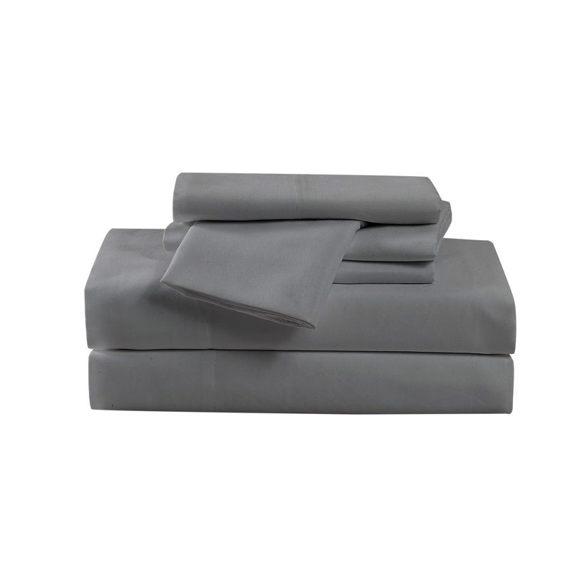 Microfiber Standard Sheet Set, Twin XL Sheet Set + 2 Pillowcases, Gray