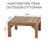 Huntington Teak 5 - Person Patio Conversation Set with Cushions-73896492