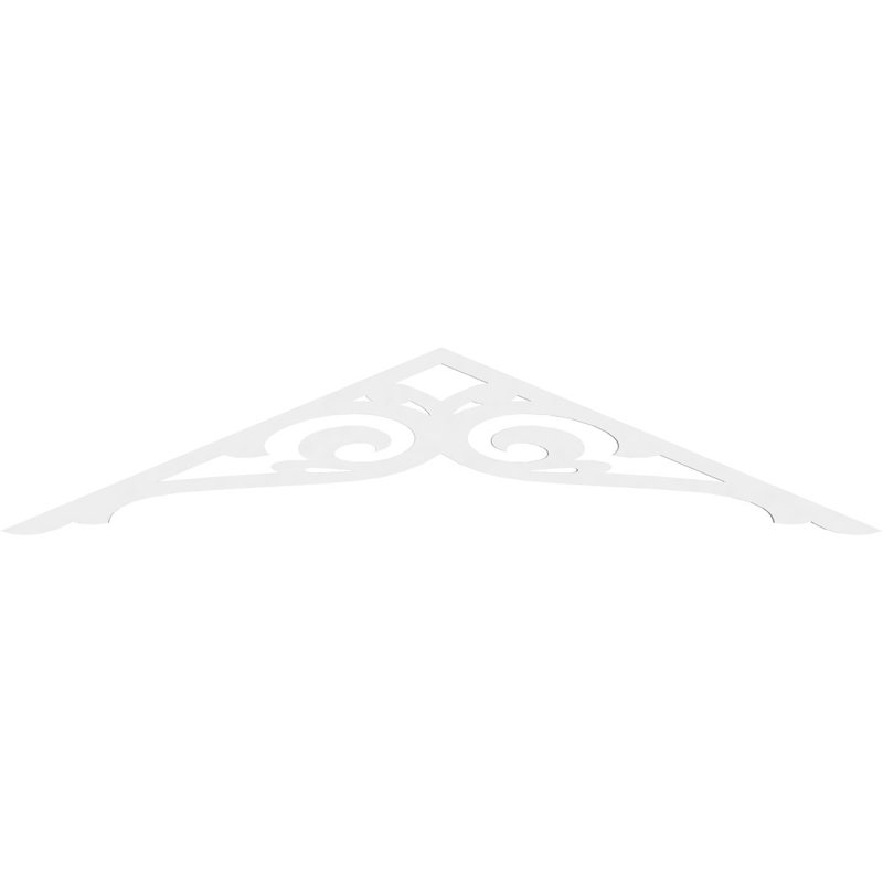 Bordure de pignon en PVC de qualité architecturale Bordeaux (4/12), Uréthane, 10" H x 48" W x 1" D, 5/12