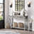 Farmhouse Entryway Table With Rattan Drawers, Console Table For Entryway, 43" Wood Sofa Table With Storage Living Room, Hallway-435630158