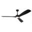 Ventilateur de plafond 60 "à 3 pales avec lumières DEL et télécommande-560736066