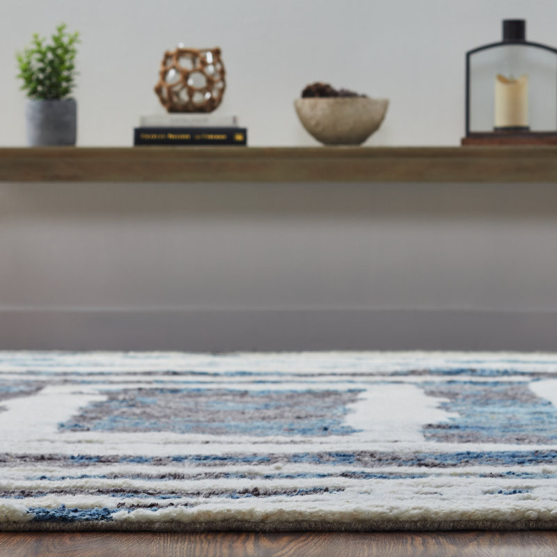 Wool Area Rug, Rectangle 5'6" x 8'6"