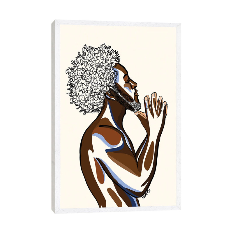 Brother by NoelleRx - Print on Canvas, 101.6 cm H x 66.04 cm W, White Framed