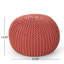 Pouf rond en coton Bordeaux-1447626906