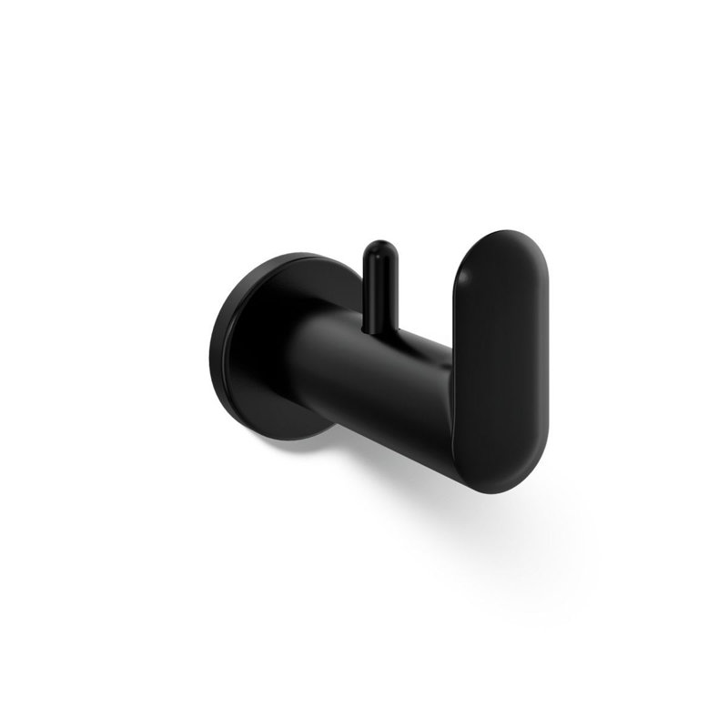 Kumin Wall Mounted Robe Hook, Matte Black