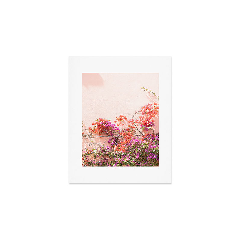 Henrike Schenk - photographie de voyage, fleurs de bougainvilliers en couleur - sans cadre, H 10 po x l 8 po