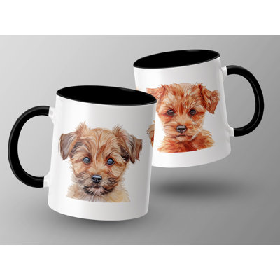 Adorable Watercolor Terrier Puppies 11oz Coffee Mug