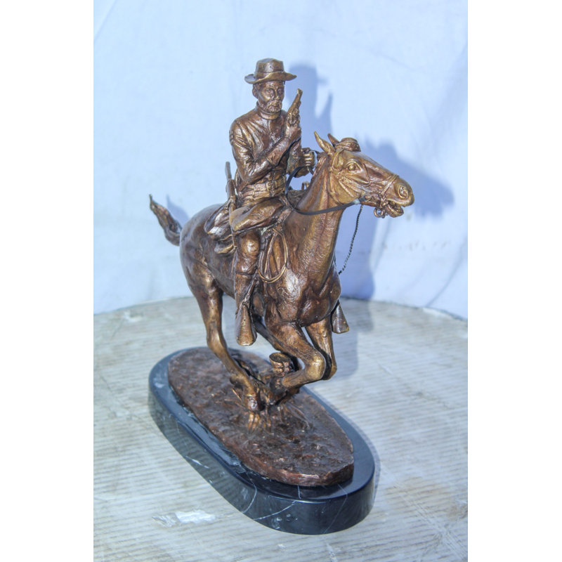 Statue de cavalier des plaines de la collection Nifao, réplique de Remington 10 po x 5 po x H 13 po