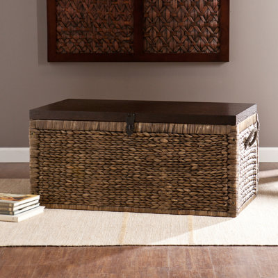 Weyauwega Solid Wood Wicker Trunk