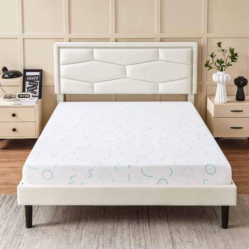 Medium Gel Memory Foam Mattress, Queen, 6"