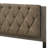 Fabric & Rustic Gray Oak Finish EK Bed