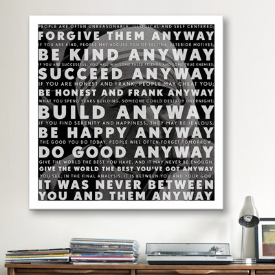 « Mother Teresa Quote », impression