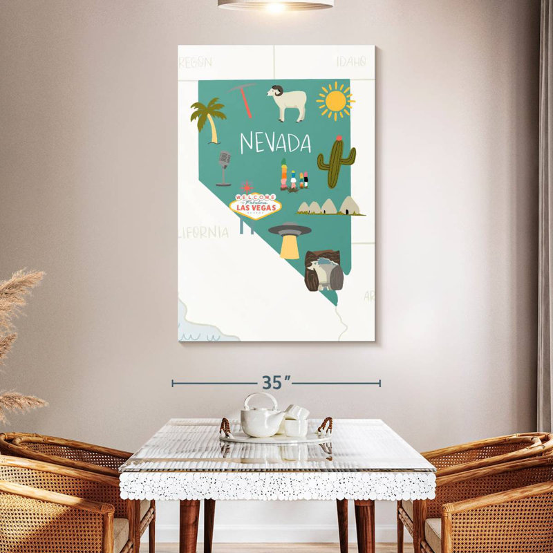 Nevada Icons, 51" H x 34" W