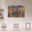 Ensemble de 3 panneaux muraux - Jeff Hoff «Southern Bob Whites», art mural sur toile pour le salon, la chambre à coucher ou le bureau 