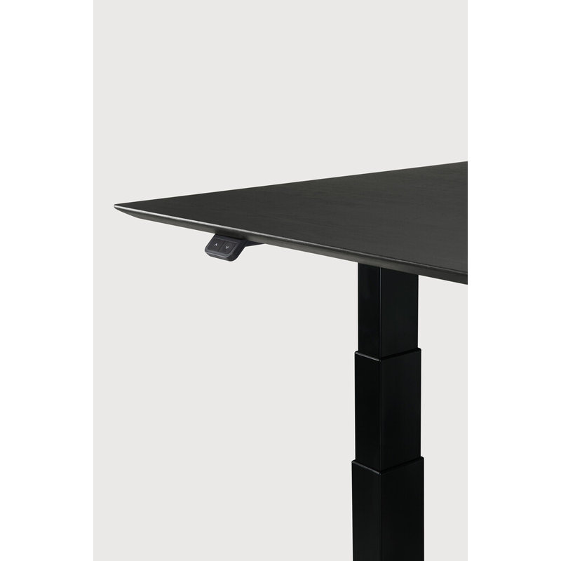 Bok Standing Desk, 25" H x 63" W x 31.5" D, Oak Black/Black