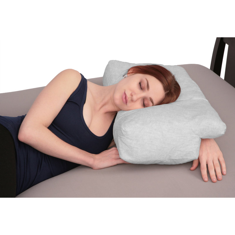 Oreiller moyen en mousse à mémoire de forme Fike, gris