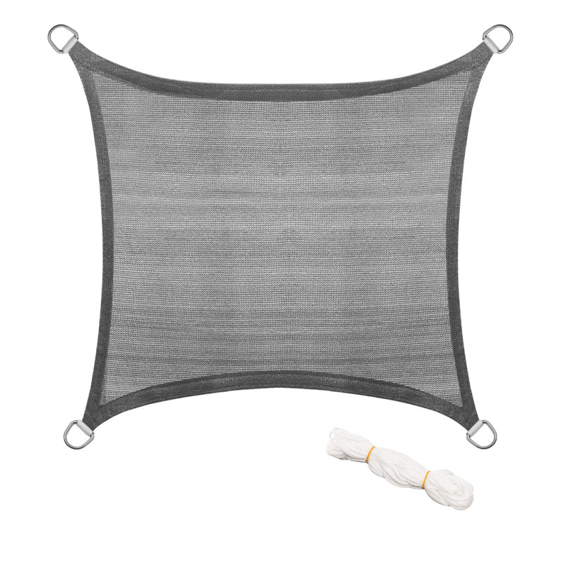 Duncannon Square Shade Sail, Grey, 200cm H x 200cm W x 0.2cm D