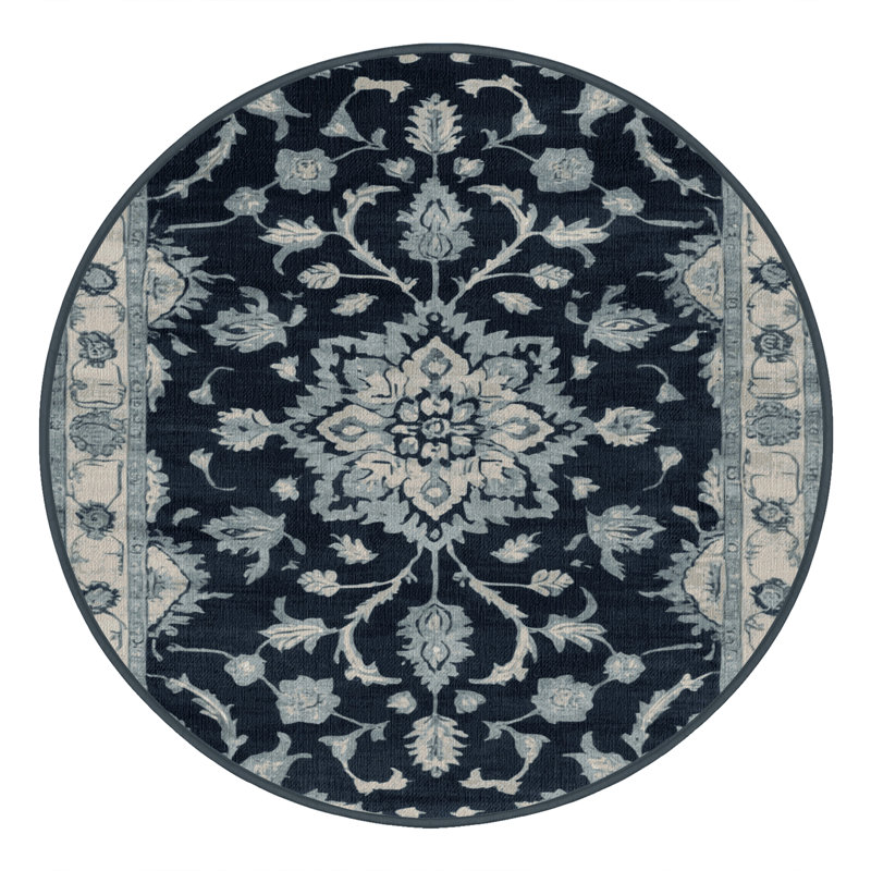 Machine Washable Overdyed Gray Area Rug