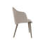 Fauteuil en velours gris Luntsford
