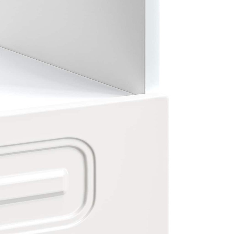 Oven Cabinet Kalmar Engineered Wood, High Gloss White