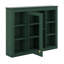 Armoire à pharmacie murale avec miroir et 6 tablettes ouvertes-118474807