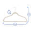 Harbour Housewares - Velvet Hangers - Non-Slip Coat Hangers with Trouser Bar-106208732-106208737