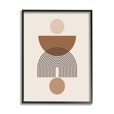 " Brown & Beige Shapes " by LSR Design Studio