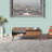 Modern Scandinavian Coffee Table, Oslo & Walnut, 43.3 x 16.5 x 25.6 inches | 100% Melamine Coated Particle Board, Thickness: 0.6 inches | Stylish & Functional Design for Living Room & Lounge Spaces-904541281