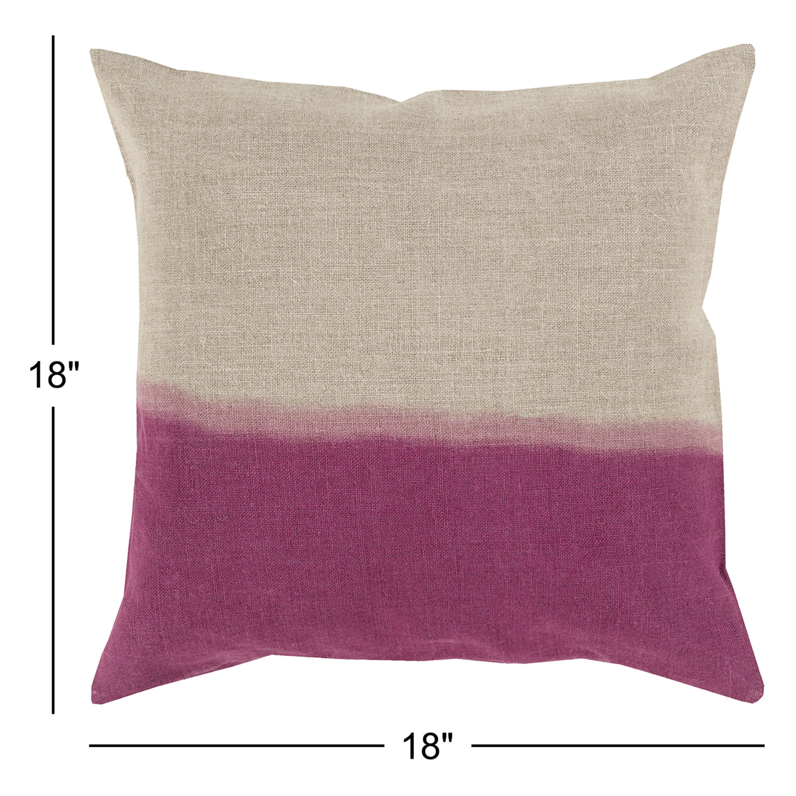 Miriam Striped Linen Pillow Cover, 18" x 18"