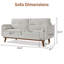 Canapé-lit 65 po Mid-Century-610558155