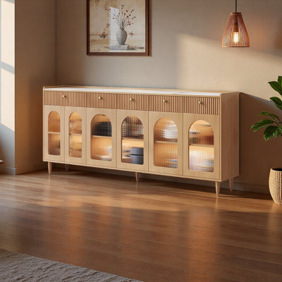 Mid ancient style storage sideboard cabinet