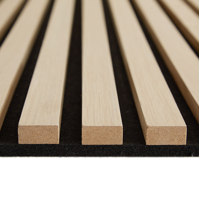 Nivaldo 60cm x 120cm Wall Paneling in Matte Black/ Brown (4-pack), 120cm H x 60cm W x 2.5cm D, Natural/Black
