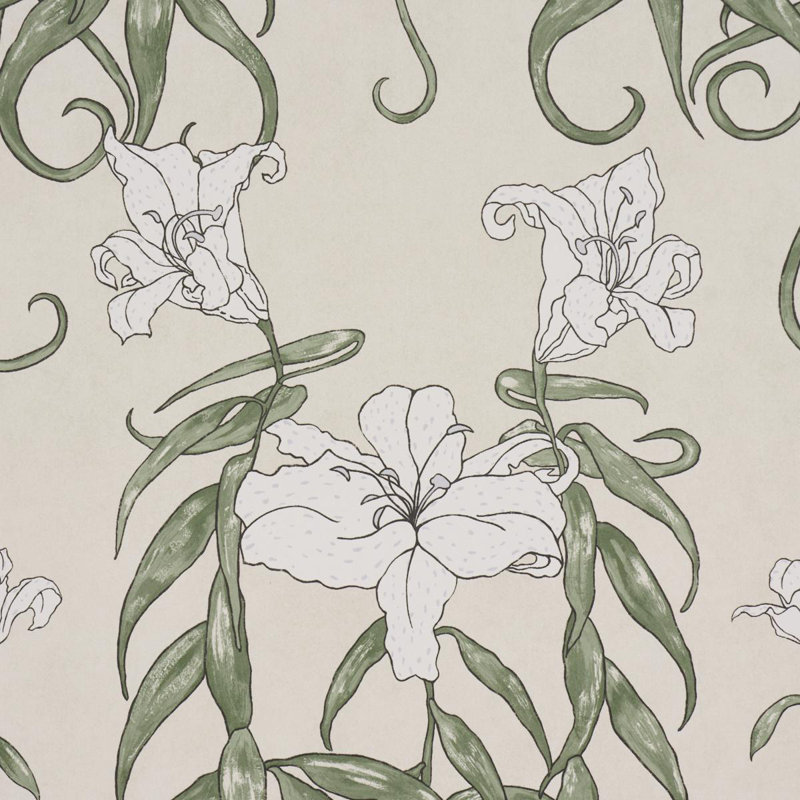 Papier peint Schumacher X Lady Lilith, Blanc