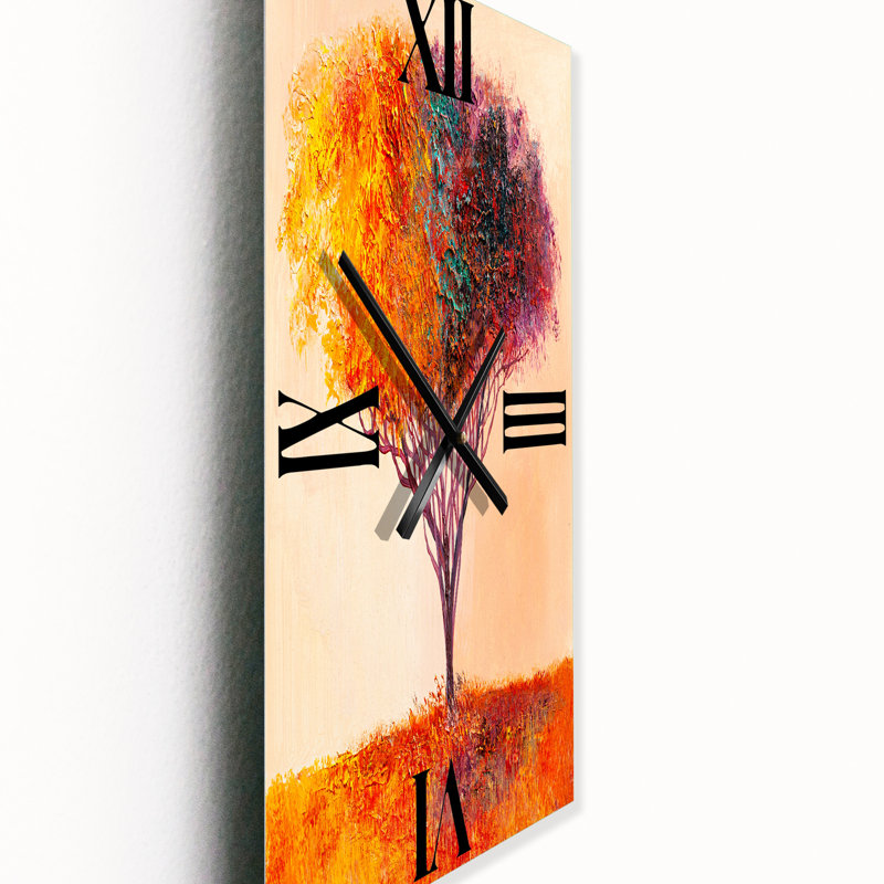 Horloge murale paysage paysage abstrait, Grand