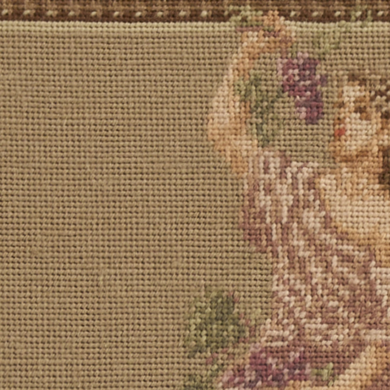 Mina Victory Vintage Pillow Roman Lady & Cherubs 19" x 25" Taupe Indoor Throw Pillow